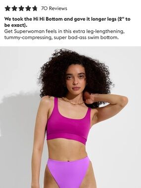 Left On Friday High-Waist Bikini Bottoms in Deep Magenta